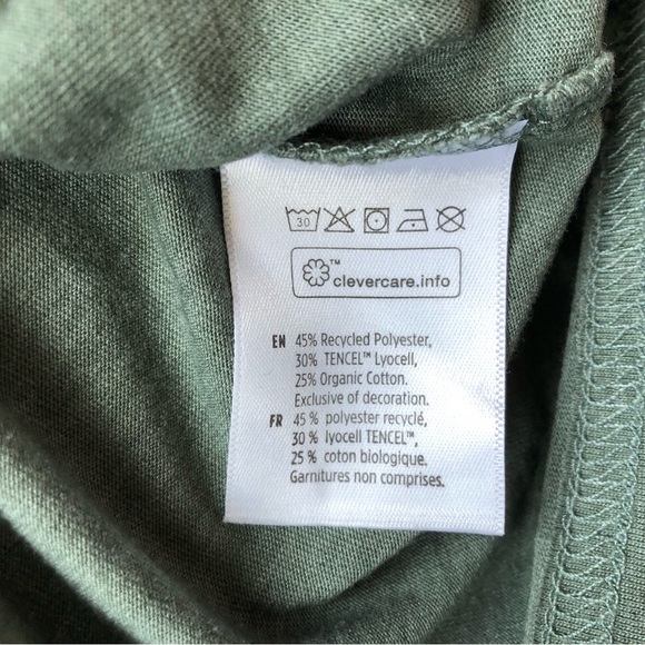 TenTree 10 Tree Women’s Peru Alpaca Llama Embroidered T Shirt in Olive Green S - Picture 8 of 9